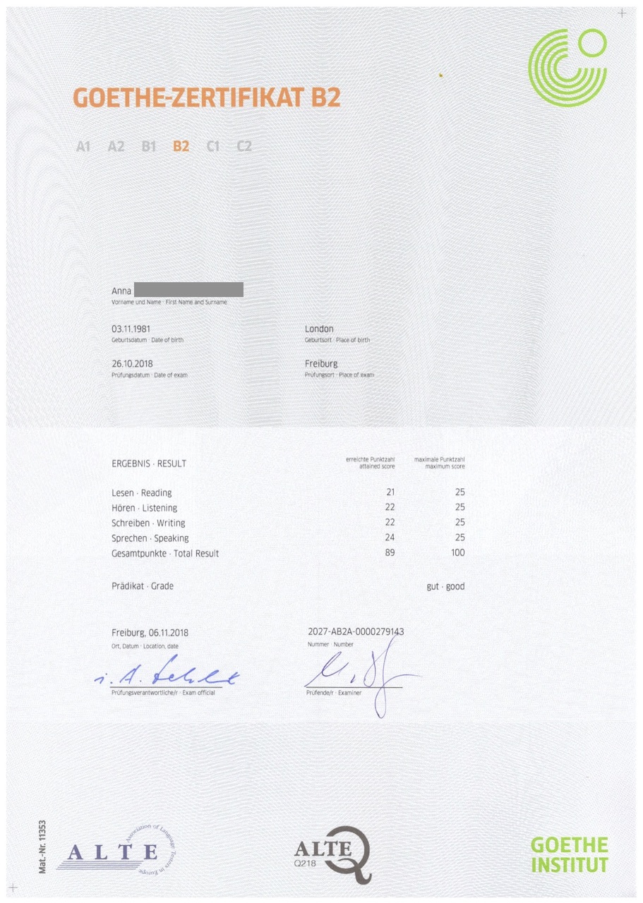 How Anna Passed Her B2 Goethe Exam With A 96 Score In Speaking Herr Professor